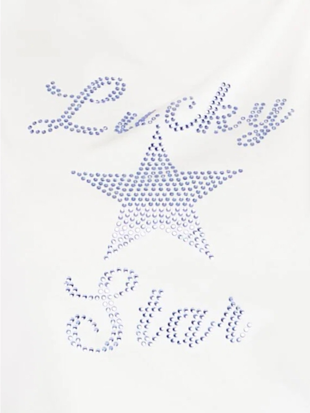 White Rhinestone 'Lucky Star' Tank - Picture 7 of 9